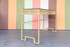 Coastal Chic Rattan Wrapped Desk
