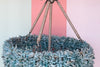 Modern Turquoise Beaded Chandelier