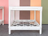 Pair of Ficks Reed Rattan Lattice Side Tables
