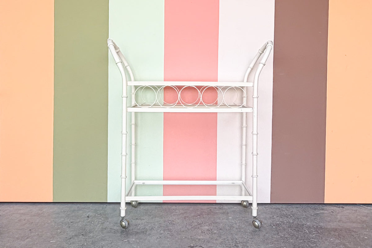 MCM Metal Bar Cart