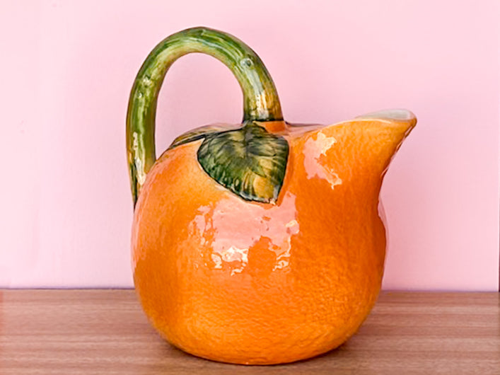 Italian Orange Pitcher