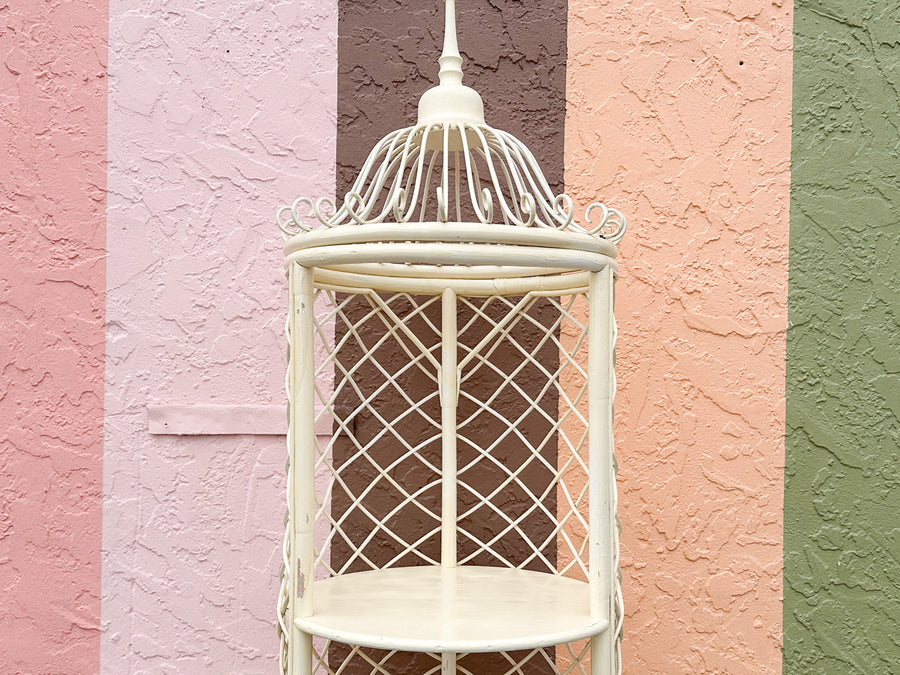 Rattan Round Pagoda Etagere