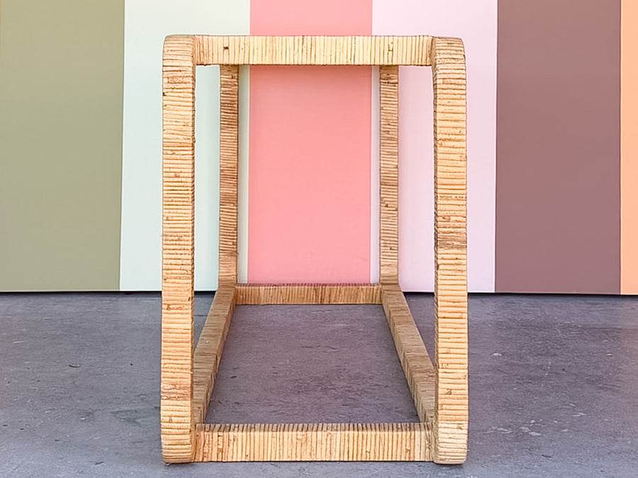 Baldwin Style Rattan Wrapped Console