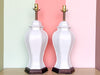 Pair of Palm Beach Style Faux Bamboo Lamps
