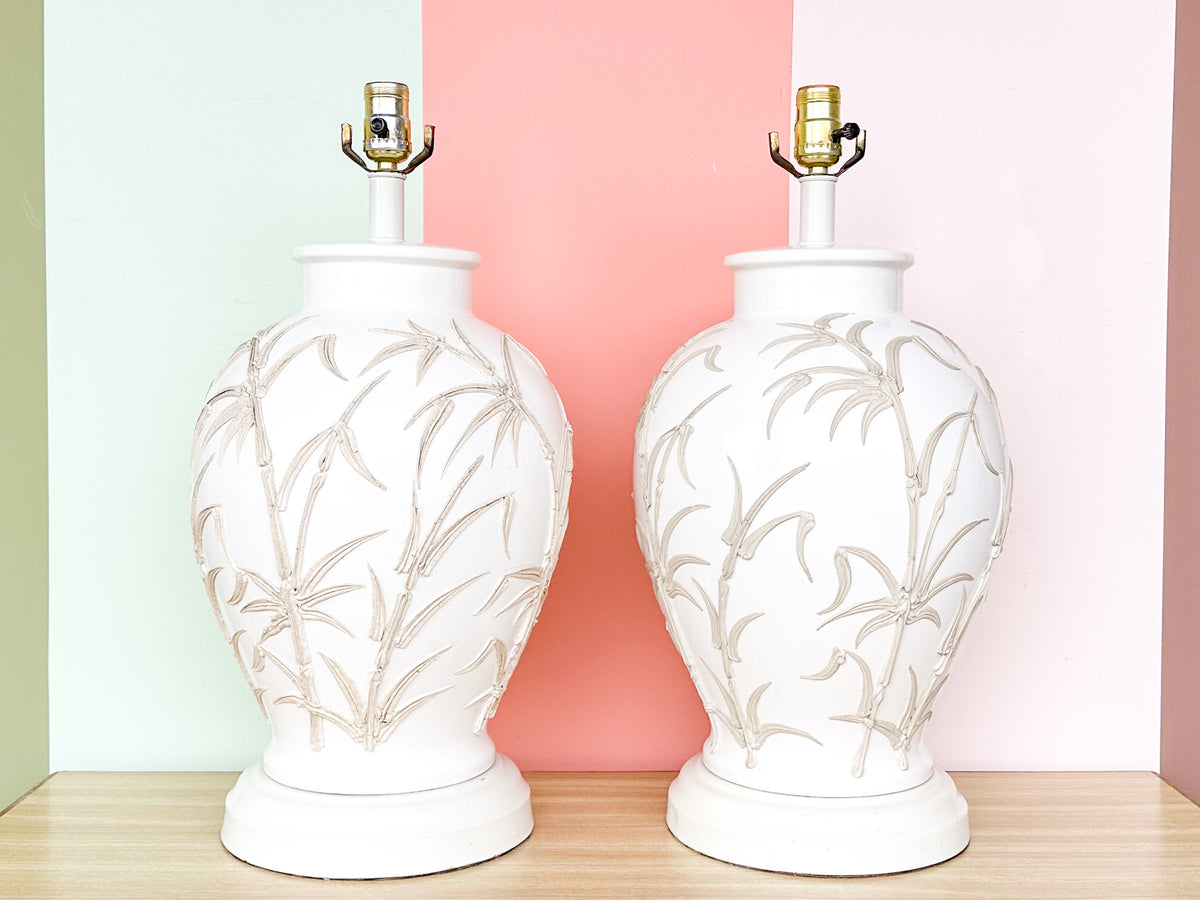 Pair of Tropical Chic Icing Lamps