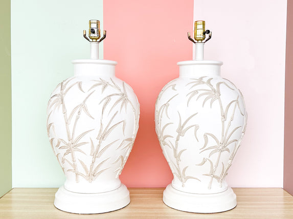 Pair of Tropical Chic Icing Lamps