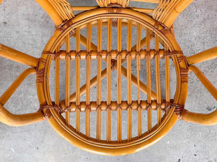 Pair of Palm Frond Accent Chairs