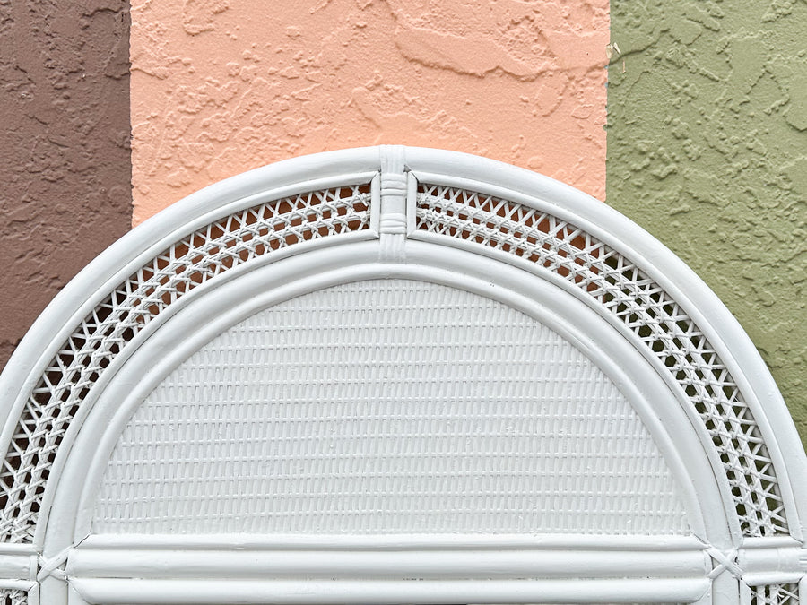 Coastal Cool Rattan Arch Mirror