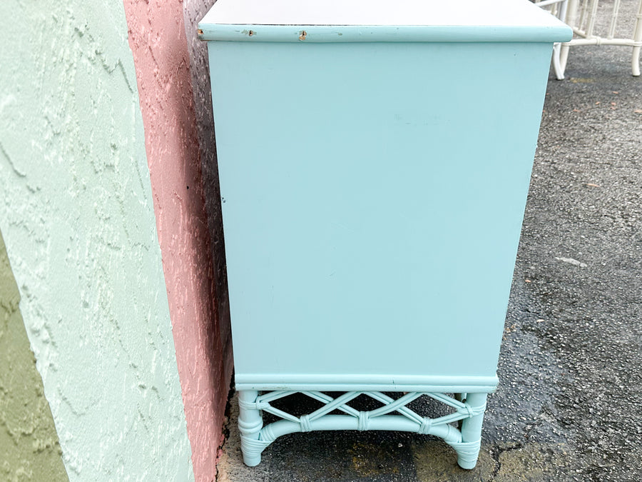 Ficks Reed Painted Rattan Server