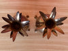 Pair of Brass Pineapple Candle Holders
