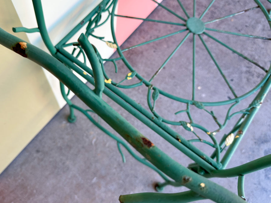 Sweet Green Bird Garden Bench