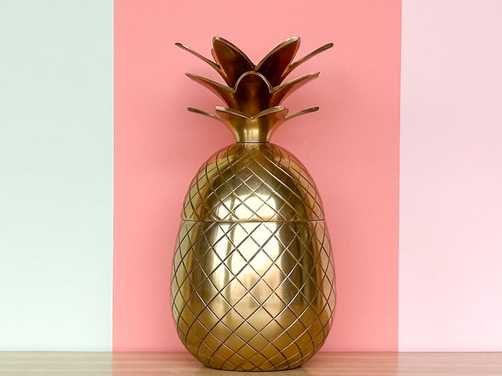 Brass Pineapple Ice Bucket