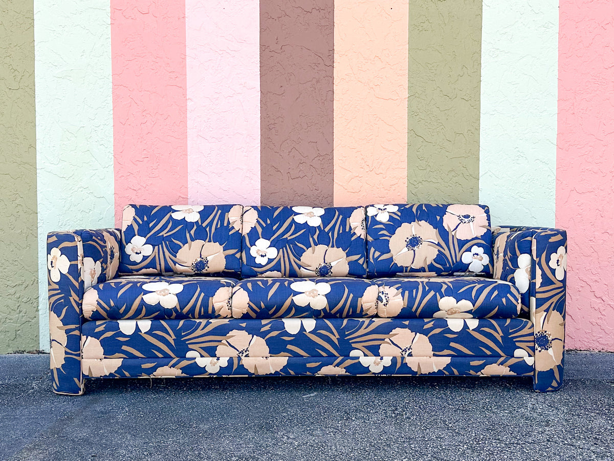 Fab Floral Upholstered Sleeper Sofa