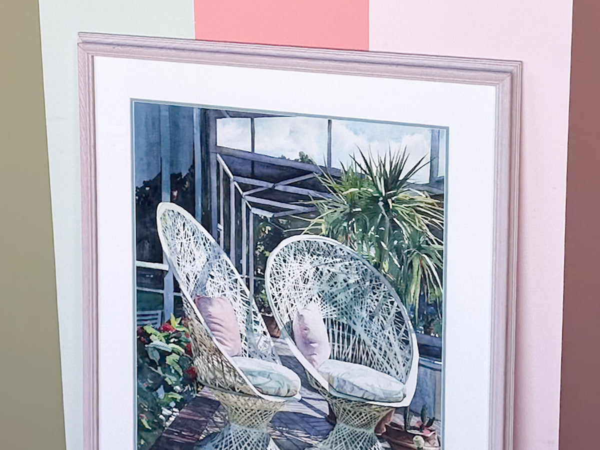 Webspun Chairs Watercolor By Keith Andry