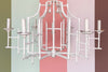 Large Faux Bamboo Pagoda Chandelier