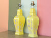 Pair of Yellow Daisy Icing Lamps