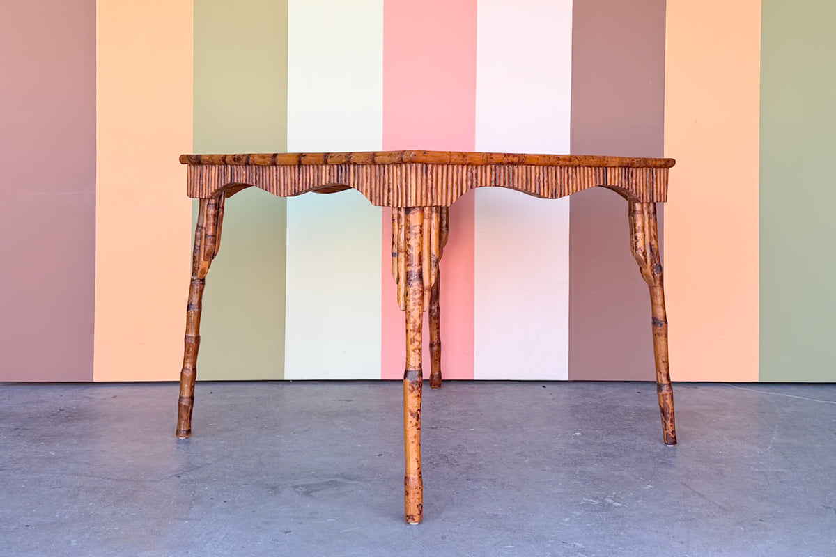 Hand Painted Bamboo Game Table