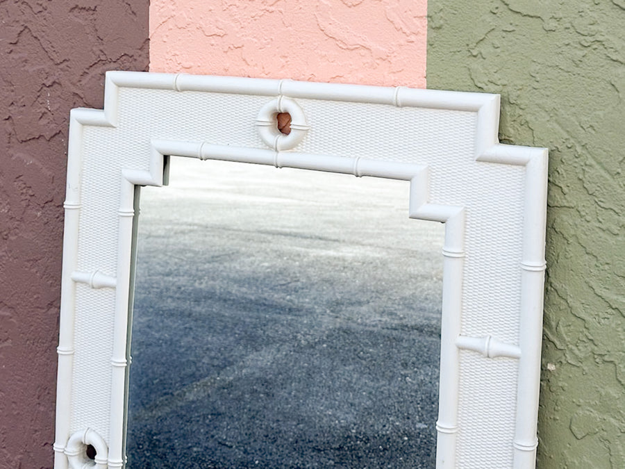 Palm Beach Style Faux Bamboo Mirror