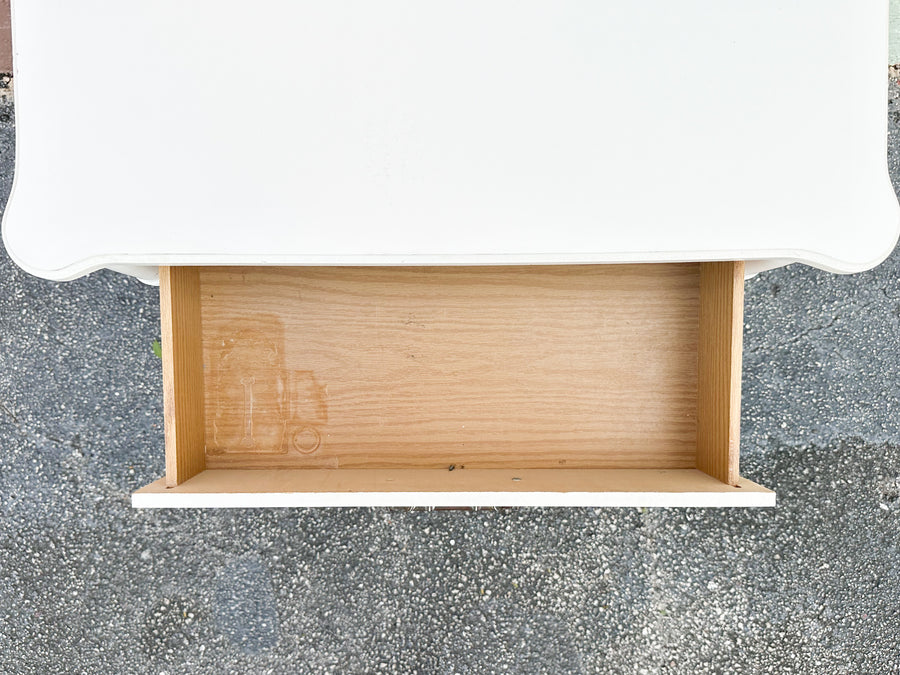 Oversized Faux Bamboo Nightstand