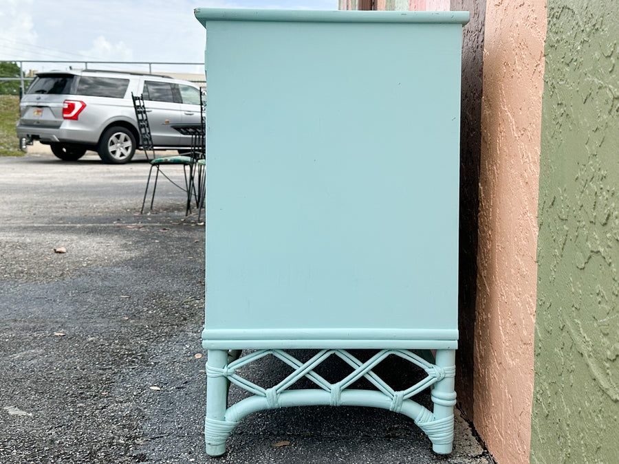 Ficks Reed Painted Rattan Server