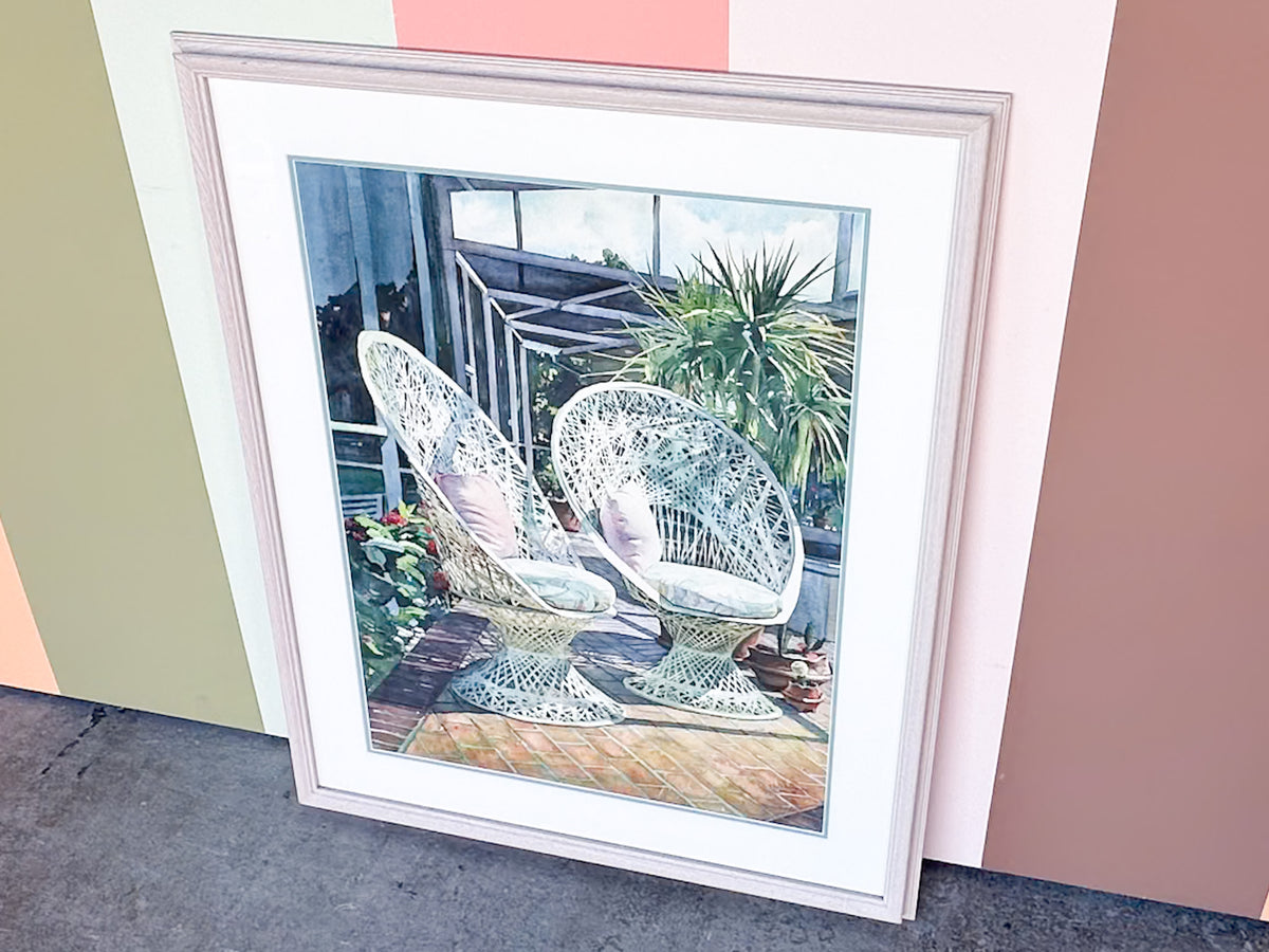 Webspun Chairs Watercolor By Keith Andry