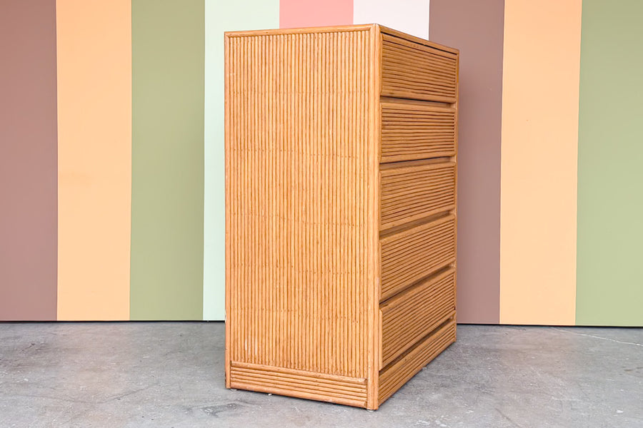 Coastal Cool Rattan Tall Chest