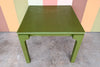 Green Linen Wrapped Game Table