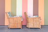 Pair of Pencil Reed Lounge Chairs