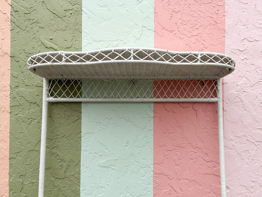 Pair of Wicker Chic Twin Canopy Headboards