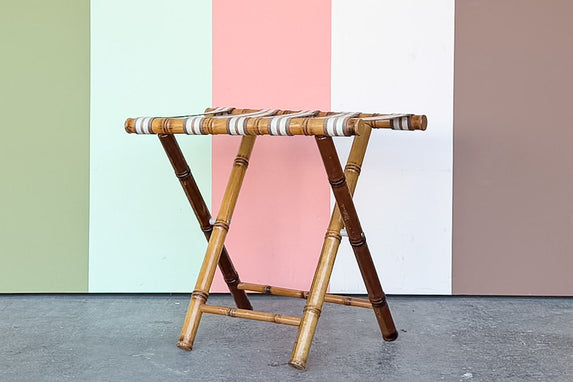 Faux Bamboo Luggage Rack