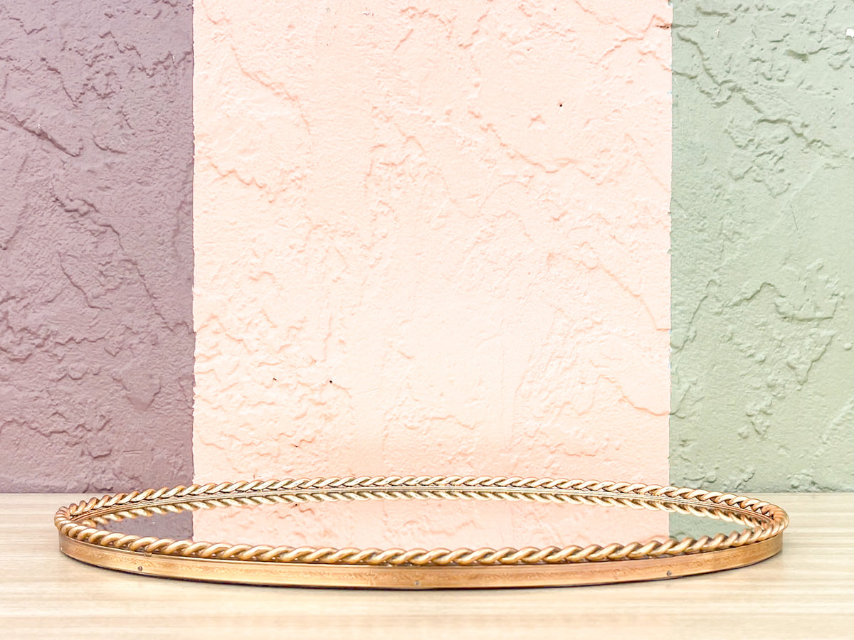 Regency Rope Mirrored Tray