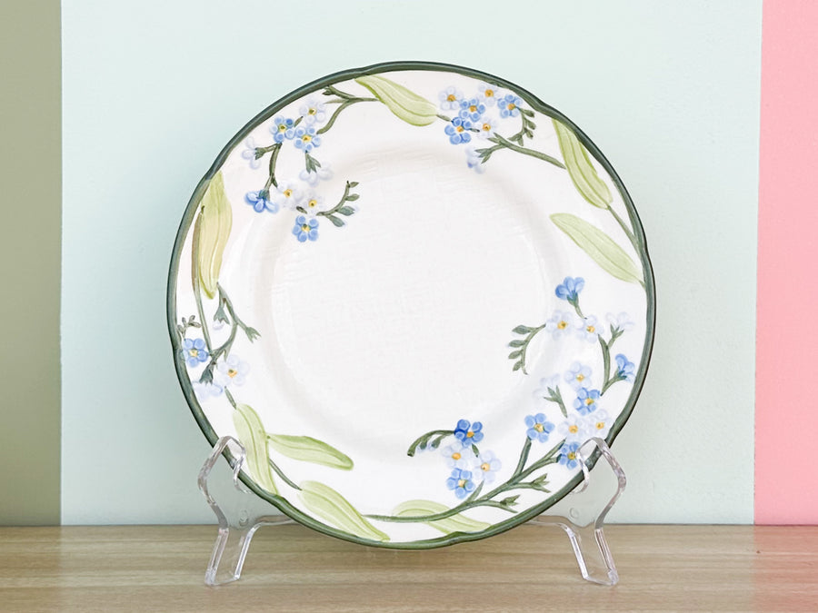 Set of Eight Franciscan Forget Me Not Salad Plates