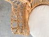 Fiddlehead Natural Rattan Peacock Chair
