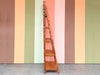 Tortoiseshell Rattan Leaning Etagere