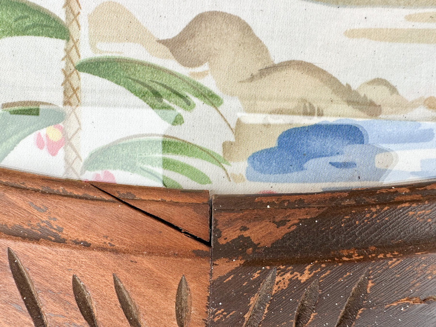 Moroccan Inspired Wood Carved Coffee Table