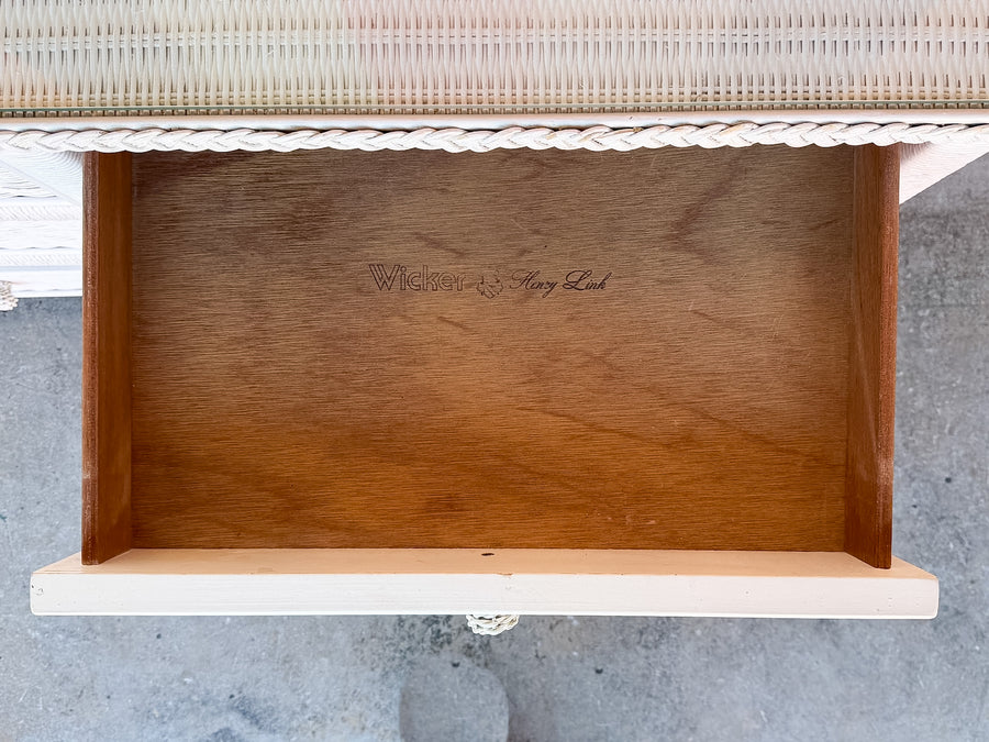 Henry Link Braided Wicker Desk