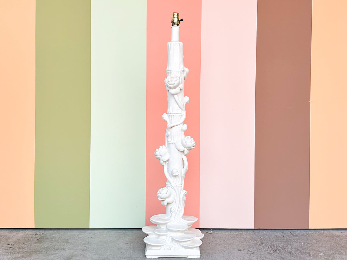 Chinoiserie Chic Lotus Floor Lamp