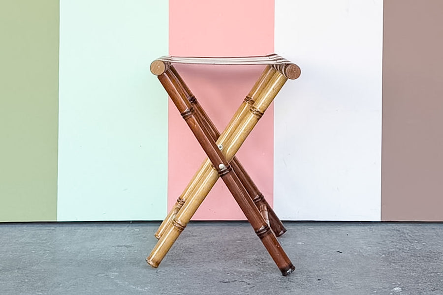 Faux Bamboo Luggage Rack