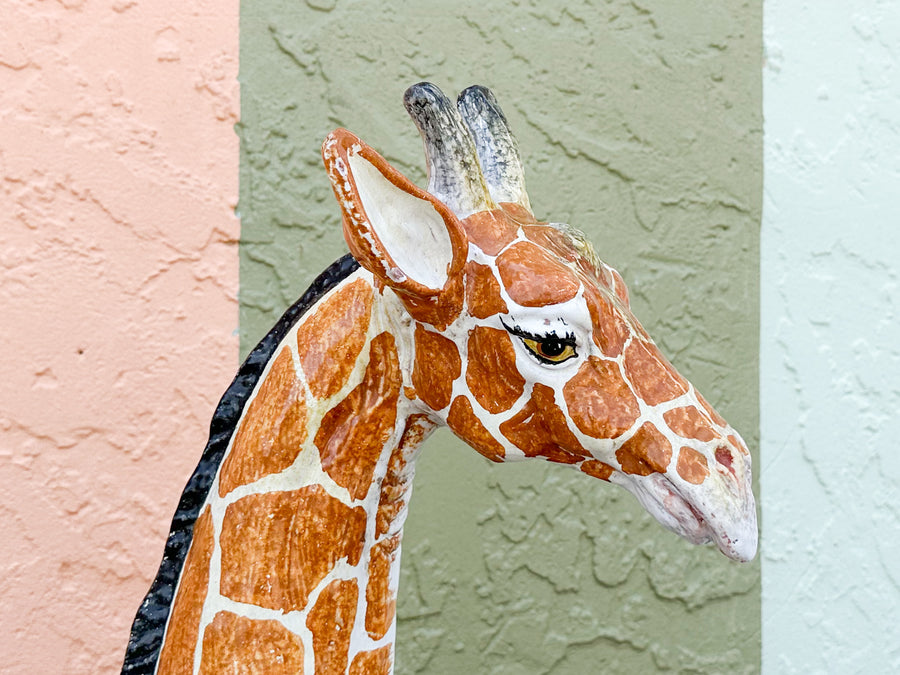 Charming Italian Terracotta Giraffe