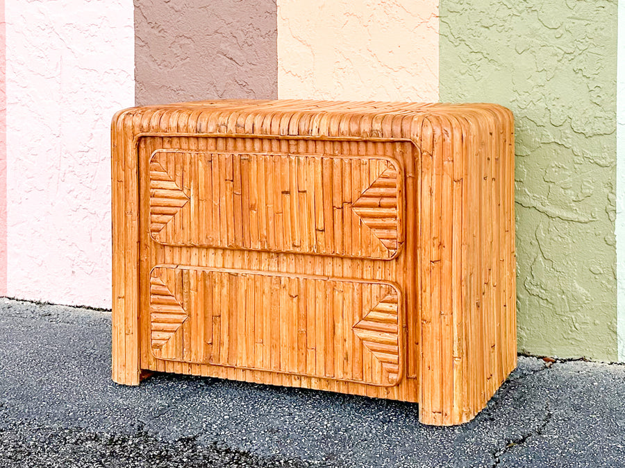 Coastal Chic Bamboo Nightstand