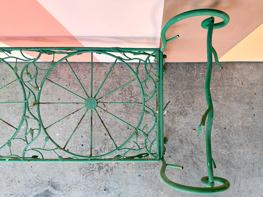 Sweet Green Bird Garden Bench