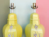 Pair of Yellow Daisy Icing Lamps