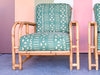 Pair of Old Florida Rattan Lounge Chairs