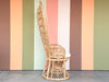 Fiddlehead Natural Rattan Peacock Chair