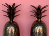 Pair of Brass Pineapple Candle Holders