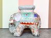 Chinoiserie Chic Colorful Ceramic Elephant Garden Seat