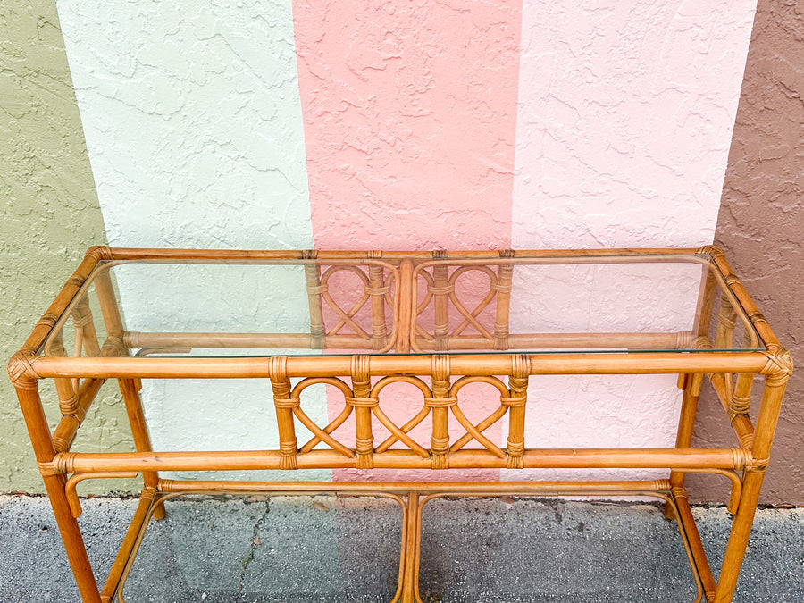 Coastal Rattan Console