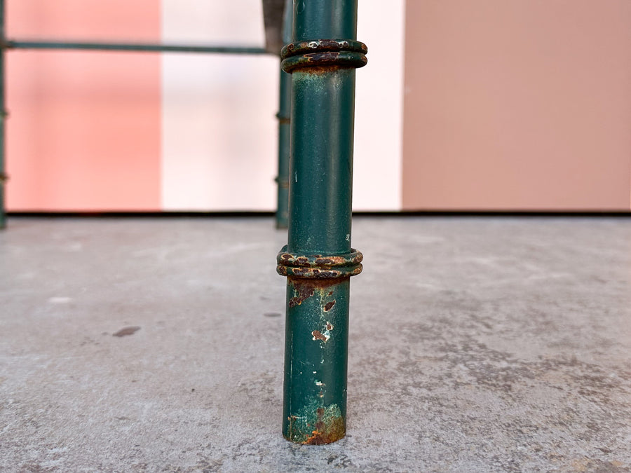 Faux Bamboo Metal Etagere