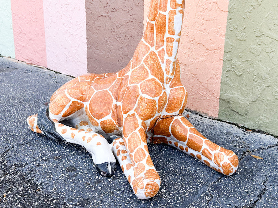 Charming Italian Terracotta Giraffe