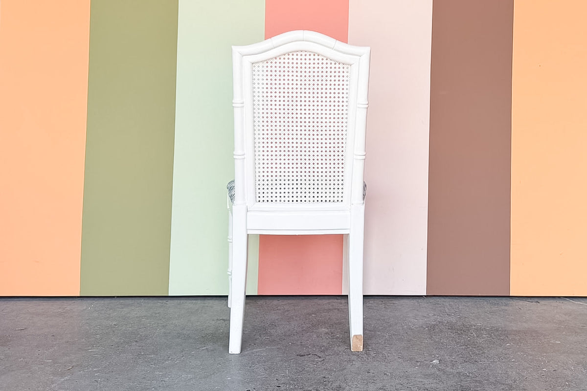 Faux Bamboo and Cane Side Chair